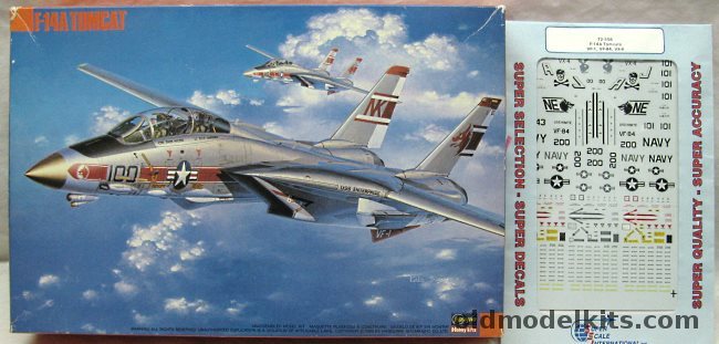 Hasegawa 1/72 Grumman F-14A with Super Scale Decals - Factory Decals for #158979 or #158993 VG-1 Wolfpack USS Enterprise / VF-14 TopHatters or VF-32 Swordsman USS Kennedy, K39 plastic model kit